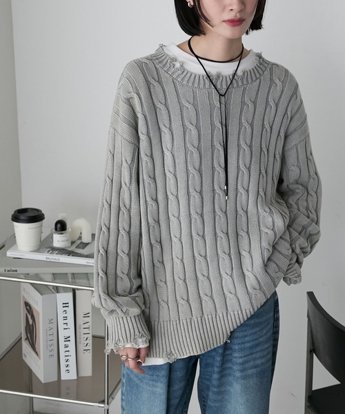 forksy.（フォルクシー） ニット セーター 「forksy.」ストーン