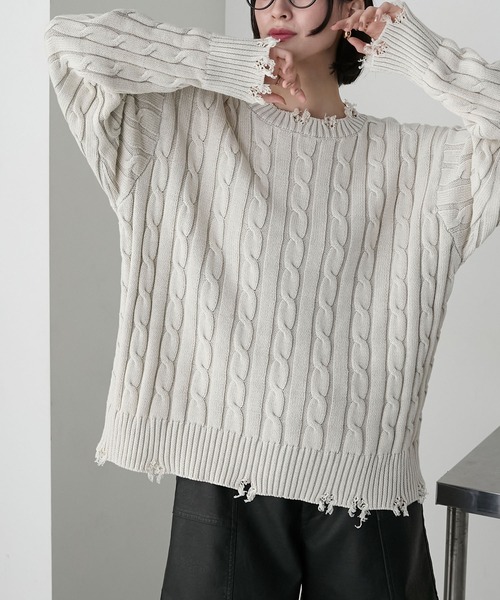 forksy.（フォルクシー） ニット セーター 「forksy.」ストーン