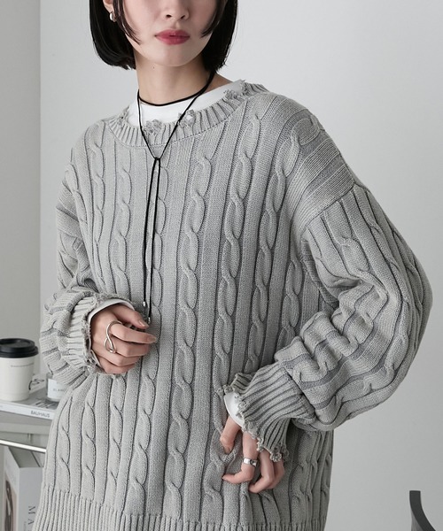 forksy.（フォルクシー） ニット セーター 「forksy.」ストーン