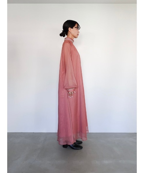 ☆国内発送☆SEEA リド ワンピース - カリプソ sahara ワンピース Cord Embroidery Long Dress : ZOZOTOWN
