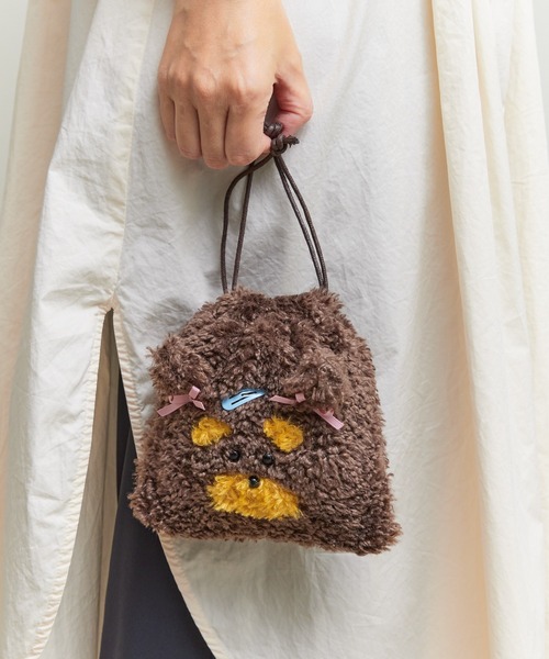 flapper_bags ポーチ FLAPPER フラッパー:おしゃれな犬 もこもこ
