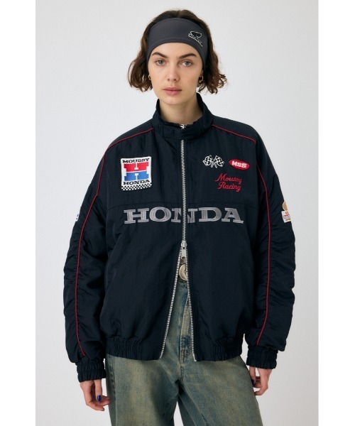 MOUSSY×HONDA ジャケット オレンジ MOUSSY マウジー HONDA トラックジャケット ジャージ