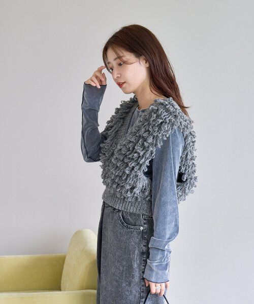 ベスト ジレ ループハンドベスト レディース Kastane ベスト ジレ ループハンドベスト レディース : ZOZOTOWN