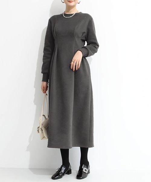 正規品♡ロゴ裏毛ワンピース♡チャコールグレー notch. ワンピース 裏毛ドロストデザインワンピース : ZOZOTOWN Yahoo