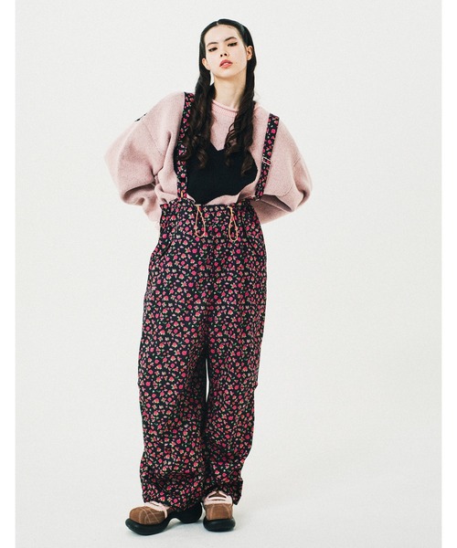 Little sunny bite パンツ 「Little Sunny Bite」 rose nylon pants 