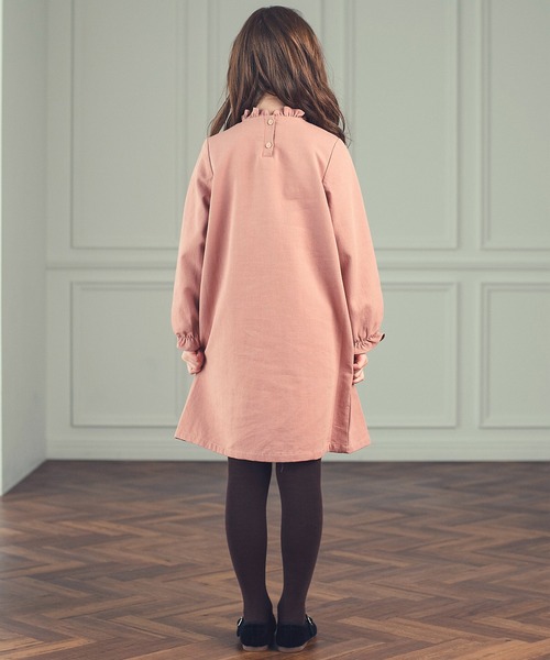 DRESCCO（ドレスコ） ワンピース タッセル＆フリルサーモンピンク