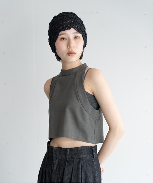 hwyl ニット帽 ニットキャップ レース編みニットキャップ