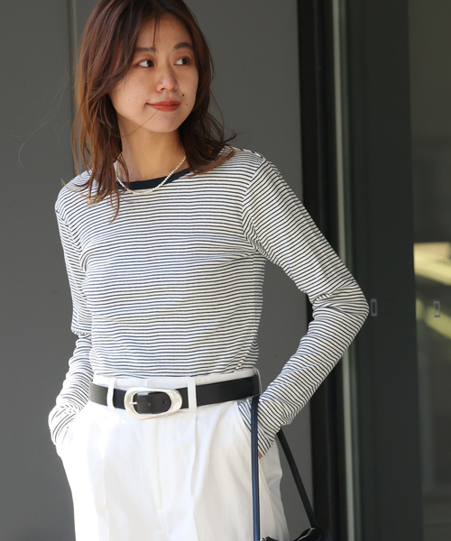 tシャツ Miller/ミラー Prib Cardigan レディース 予約》Miller/ミラー Prib Cardigan（Tシャツ／カットソー）｜U