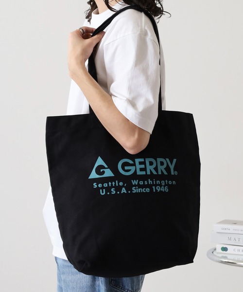 GERRY（ジェリー） トートバッグ 大きめ ロゴ キャンバス トートバッグ