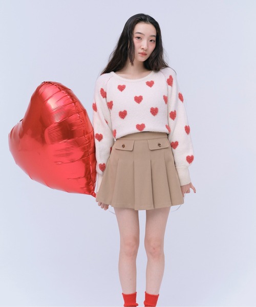 Heather（ヘザー） ニット セーター ハートモチーフニット 320737