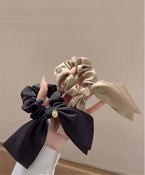 ammy★シャネルリボン Chanel シャネル シュシュ シャネルヘアゴム シャネルリボン