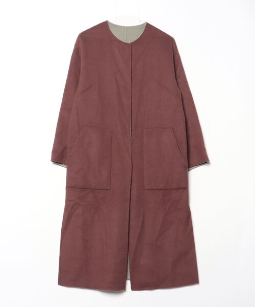 FRAY I.D（フレイ・アイディー） ノーカラーコート 0 ブラウン