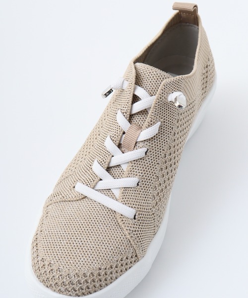 【Kiton】 FITSニットコットンスニーカー Fits - Sneakers Cotton Navy Blue | Kiton