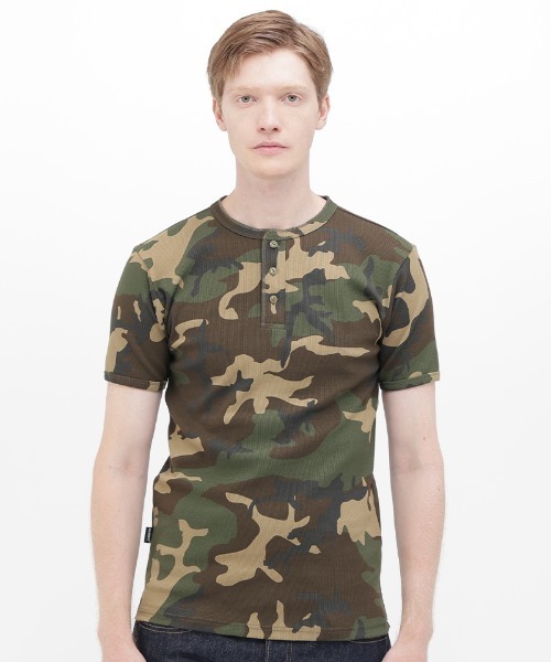 AVIREX（アヴィレックス） ヘンリーネック tシャツ 「DAILY/デイリー