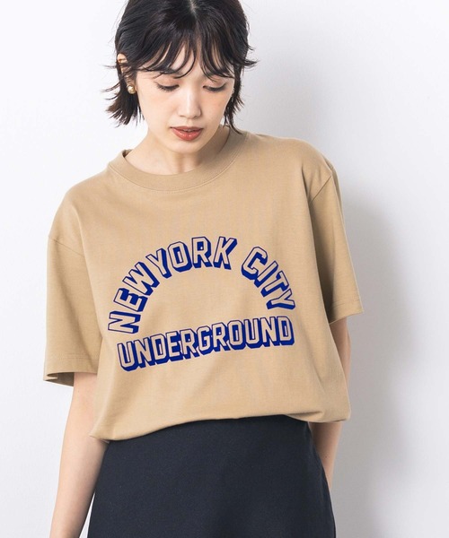 tシャツ ＵＮＤＥＲフロッキーＴシャツ レディース
