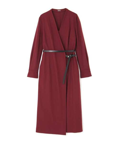 「PINKY&DIANNE」 長袖ワンピース 38 ボルドー レディース_画像6