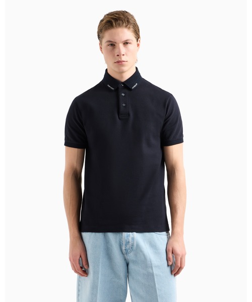 XL！美品 エンポリオアルマーニ ボンディング ストレッチ ポロシャツ シャツ EMPORIO ARMANI ポロシャツ 「エンポリオ アルマーニ」スリム
