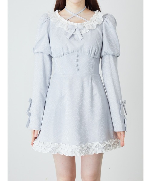 Ank Rouge ワンピース ジャガードドーリーワンピース : ZOZOTOWN