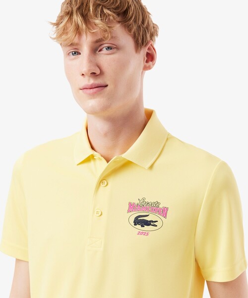 【新品・未使用】LACOSTE 黒 ポロシャツ ウルトラドライ　2025春夏 2025マイアミオープンドライポロシャツ | LACOSTE/ラコステ