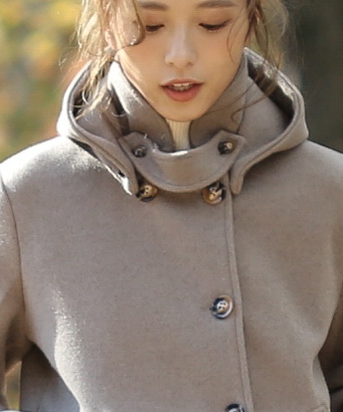 「La-gemme」 ピーコート M ベージュ レディース_画像6