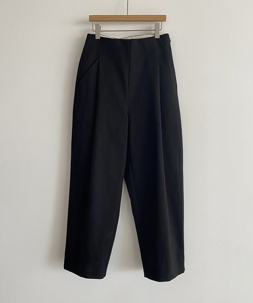 タックワイドクロップドパンツ パンツ クロップドワイドタックパンツ レディース : ZOZOTOWN