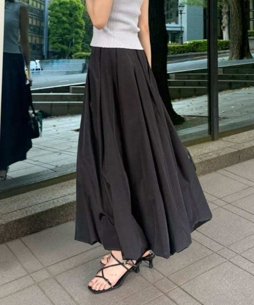 FRAY I.D（フレイ・アイディー） スカート タックロングバルーン