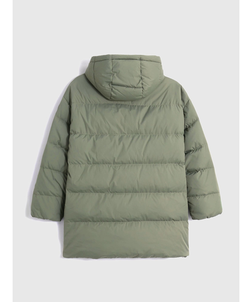 「GAP」 ダウンコート L グリーン レディース_画像2