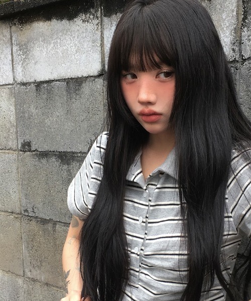 anyonemore ポロシャツ ポロ ボーダー柄シャーリング襟付き半袖T