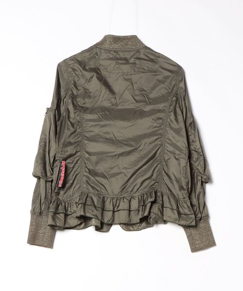 HYSTERIC GLAMOUR フーデッドブルゾン グリーン　新品タグ付き HYSTERIC GLAMOUR（ヒステリックグラマー）の「HYSTERIC RACING
