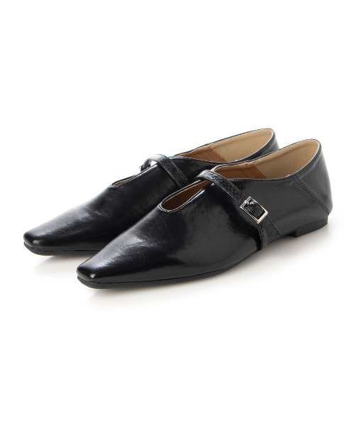 [EVOL] Flat туфли-лодочки 23.5cm черный женский 