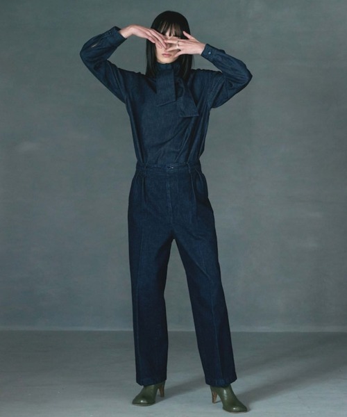 ジーンズ デニム デニムパンツ BONNY WOVEN/ボニーウーブン TUCK PANTS