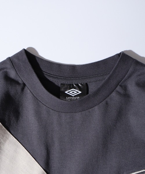 UMBRO 関税込 ロングスリーブTシャツ umbro tシャツ UMBRO アンブロ 切り替え ロングスリーブTEE