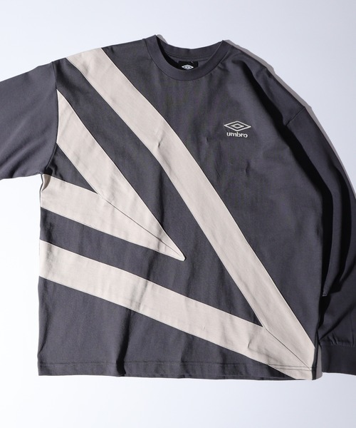 umbro 国内発送 レイジーロングスリーブTシャツ umbro tシャツ UMBRO アンブロ 切り替え ロングスリーブTEE