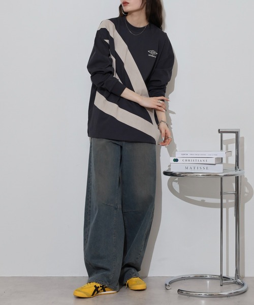 umbro tシャツ UMBRO アンブロ 切り替え ロングスリーブTEE