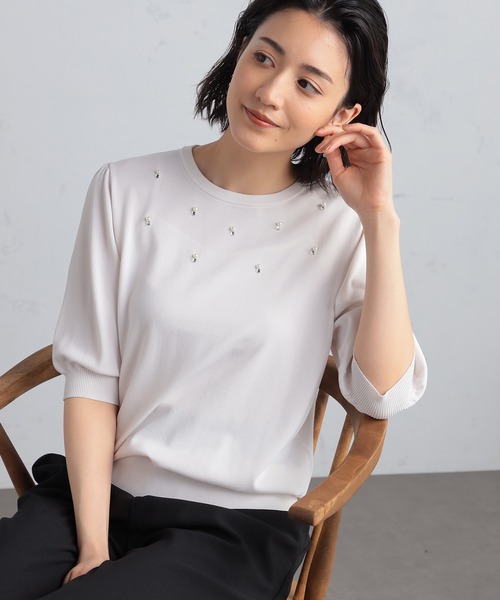 ニット セーター BIJOU KNIT レディース セール】Bijou Cross Tite Knit（ニット/セーター）｜DAIRIKU