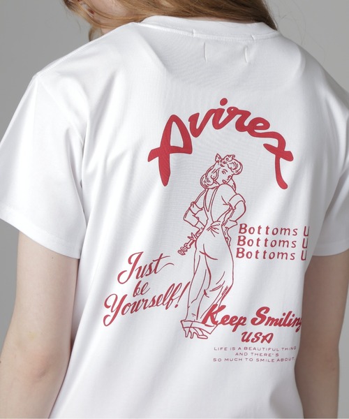 AVIREX tシャツ PINUP GIRL T-SHIRT/ピンナップガールTシャツ