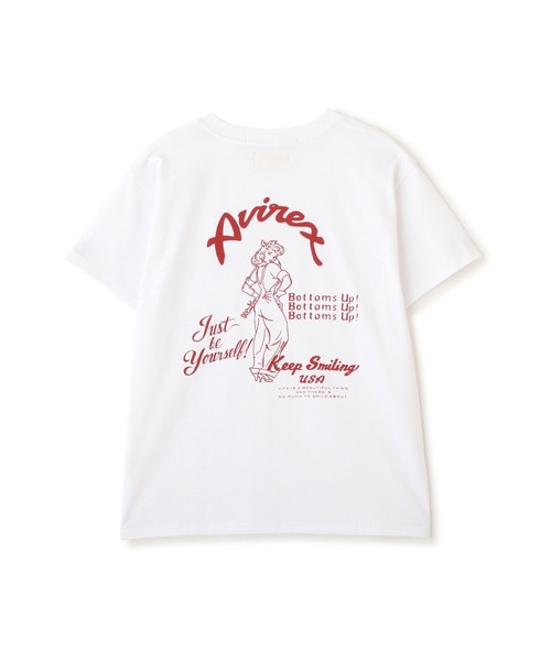AVIREX｜アヴィレックス　ピンナップガールシャツ　サイズL AVIREX tシャツ PINUP GIRL T-SHIRT/ピンナップガールTシャツ