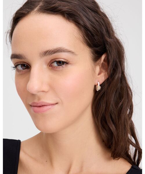 【国内発送】KateSpadeロープアンドノット パヴェ ハギー ピアス kate spade NEW YORK ピアス ロープ アンド ノット パヴェ