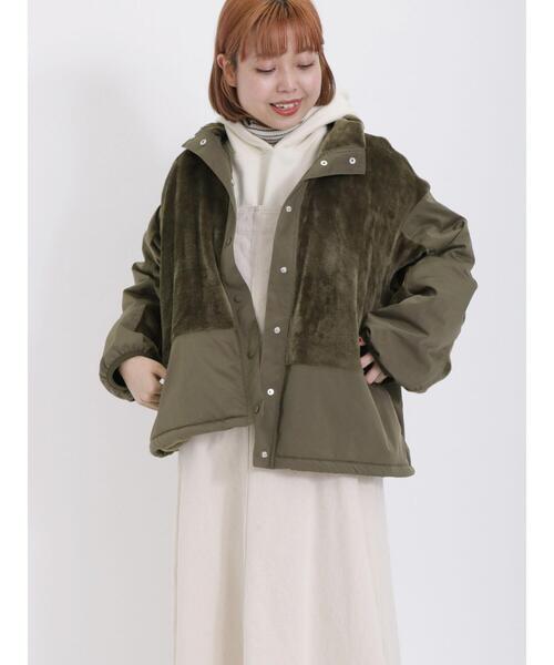 Samansa Mos2（サマンサモスモス） ジップアップブルゾン F カーキ