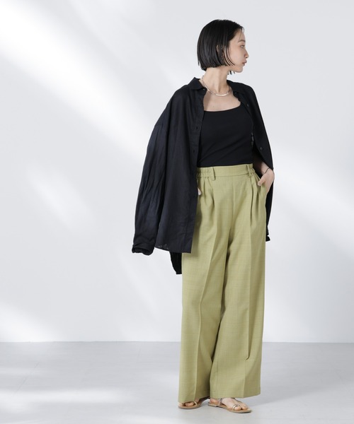 にょす NANO universe（ナノ・ユニバース） パンツ タックイージーセンター