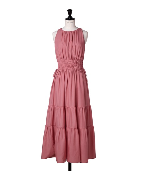 ワンピース Riviera Bow Tiered Long Dress herlipto Riviera Bow Tiered Long Dress（ワンピース）｜Her lip to