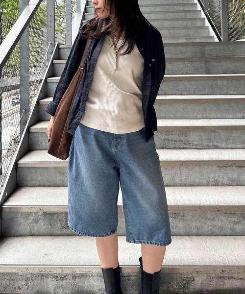 fredy emue（フレディエミュ） パンツ デニムハーフパンツ レディース