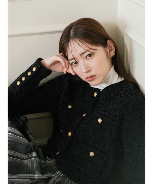 FRAY I.D（フレイ・アイディー） ニットカーディガン FREE ブラック