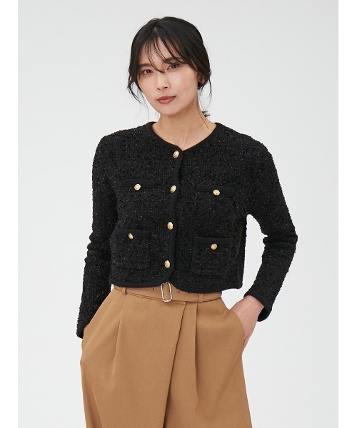 FRAY I.D（フレイ・アイディー） ニットカーディガン FREE ブラック