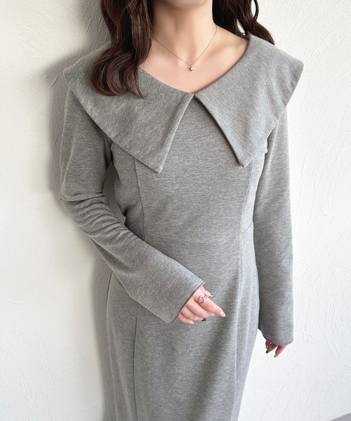 「apres jour」 長袖ワンピース X-LARGE ブラック レディース_画像7