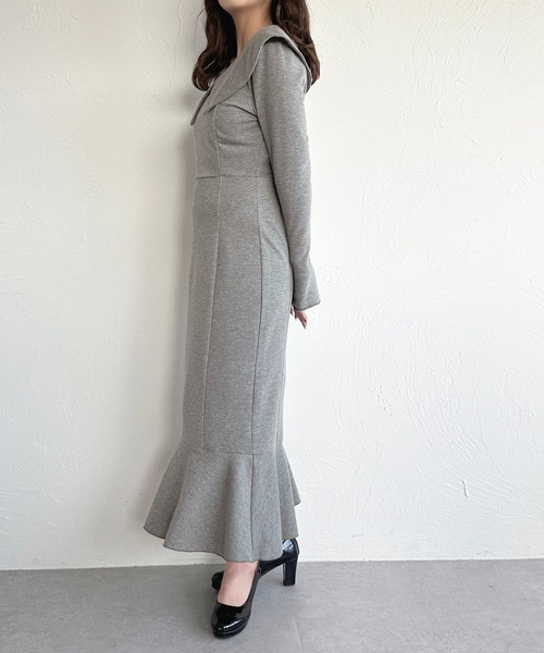 「apres jour」 長袖ワンピース X-LARGE ブラック レディース_画像8