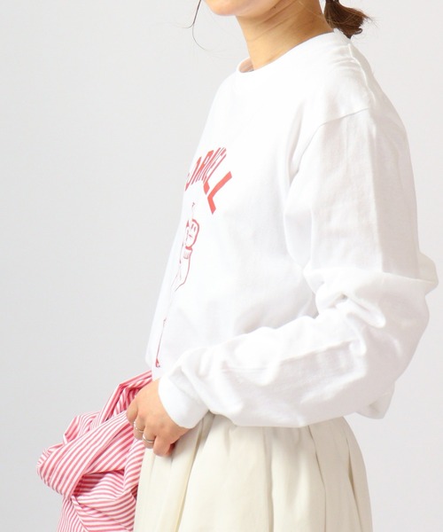「FUNALIVE」 「YALE」長袖Tシャツ M グレー メンズ