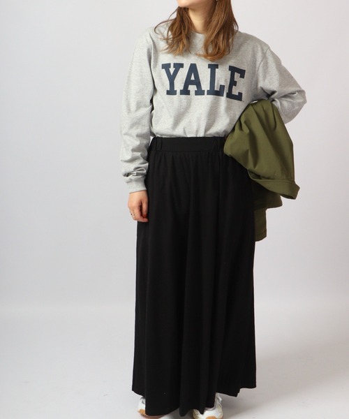 「FUNALIVE」 「YALE」長袖Tシャツ M グレー メンズ