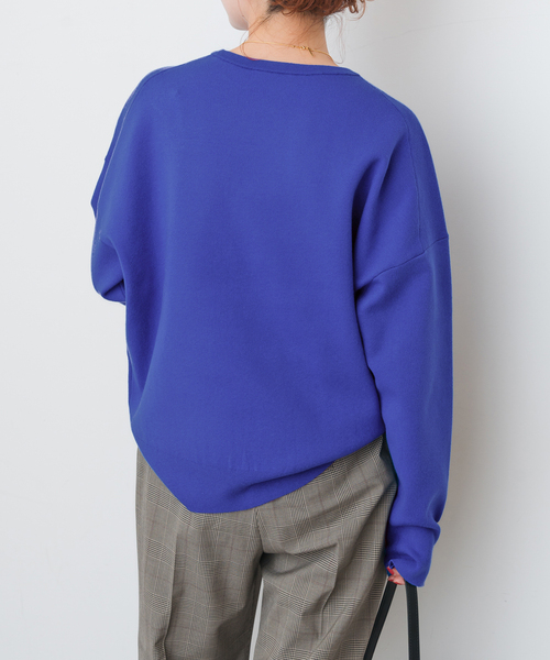 週末値下げ　未使用　SpickandSpanバルキーヤーンルーズニット ウォッシャブルPEバルキーヤーンルーズニット（ニット／セーター