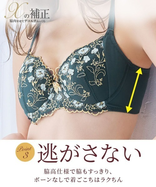 ニッセン（nissen） ブラジャー スリムパネルでキレイなシルエットを